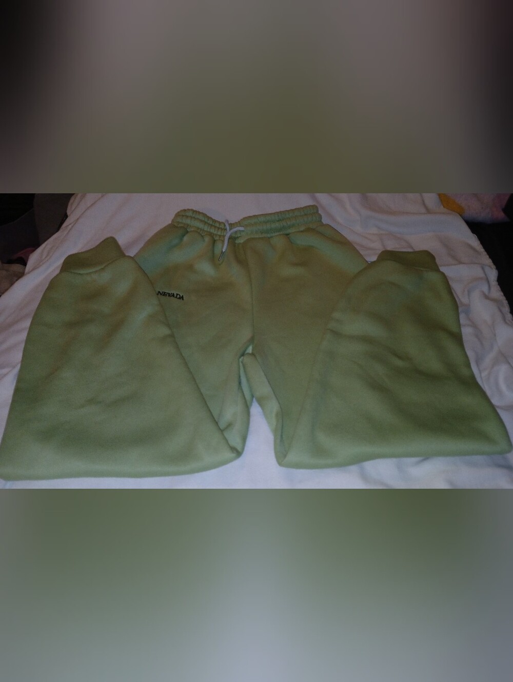 NWOT SHEIN Women's Light Green Fleece Jogger Pants.